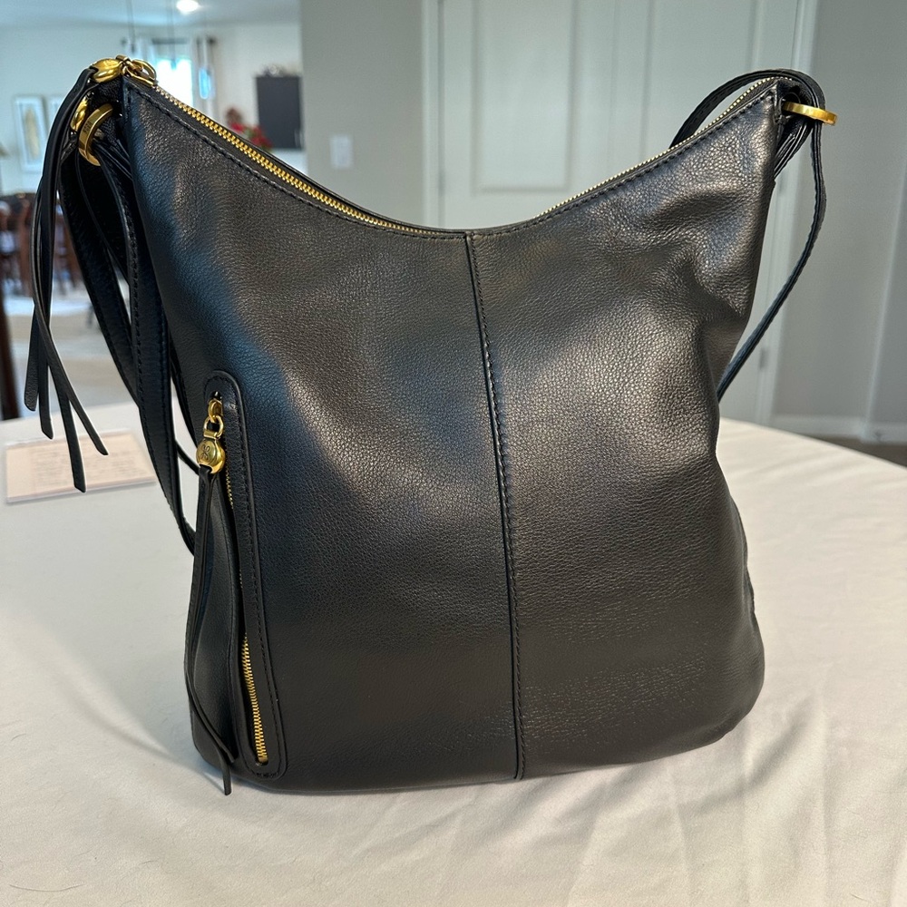 HOBO Black Leather handbag Convertible Backpack